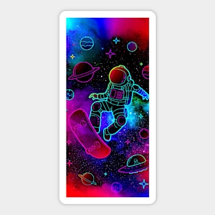 space skating Sticker